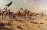 The Flight of the Khalifa after his defeat at the battle of Omdurman Robert Talbot Kelly